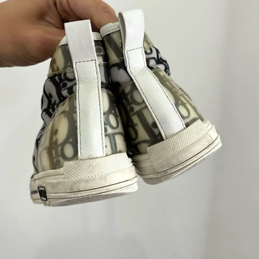 Dior Oblique Black & White B23 High Top Sneaker - Picture 7 of 14